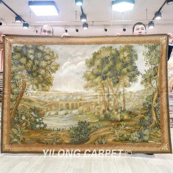140x200cm francês de aubusson personalizado tapeçarias tecidas à mão tapeçaria de aubusson (TJ349W)