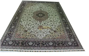 a lã do tapete de Seda persa Oriental tecido Sala Padrão 