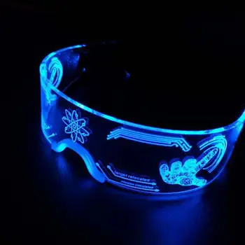 Durável Halloween Óculos de EVA Criativo da Barra de Parte da Decoração do DIODO emissor de Óculos de proteção Óculos de Brinquedo Festa Óculos