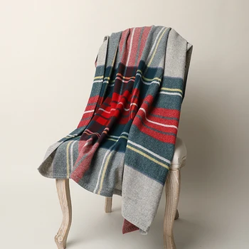 Luxo Nobre Designer de Cashmere Jogar Cobertores de Lã Grossa Família Sofá-Cama Cobre Manta Cobertor Para os Viajantes 135*186cm